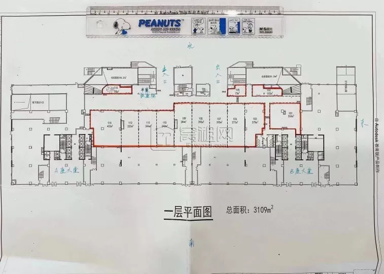 鄞州区潘火附近和荣大厦3109平米出租可分租