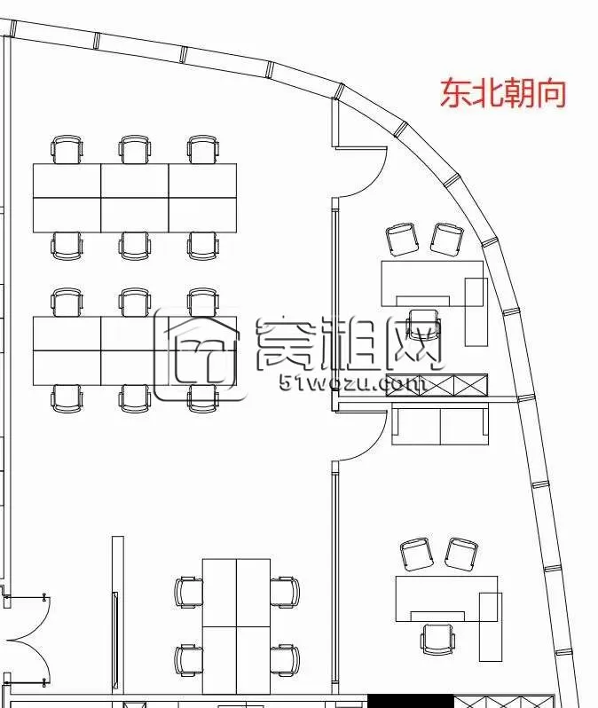 新世界K11new space 新空间出租 东北双向 视野开阔 3间独立办公室 +12公区工位