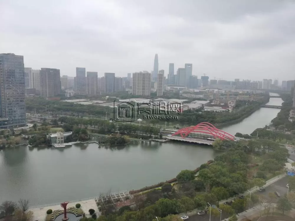 宁波洲际酒店90平带隔间，高楼层朝南观湖景好房